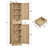 67.13" Tall Storage Cabinet with 2 Doors & 1 Drawer-1477449340
