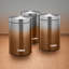 Infinity Metal Jar - Set of 3-48864330
