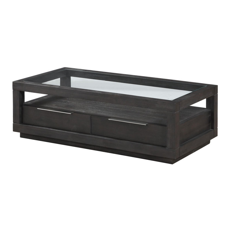 Table basse avec tablette et plancher Santiago