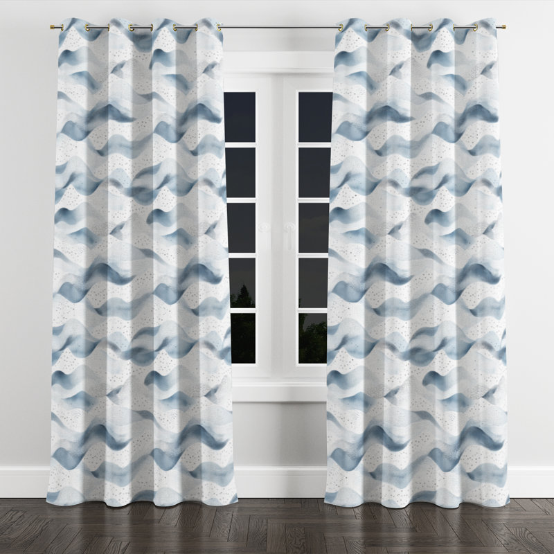 Rideaux à œillets Dots, Œillets dorés, L 52 po x L 84 po