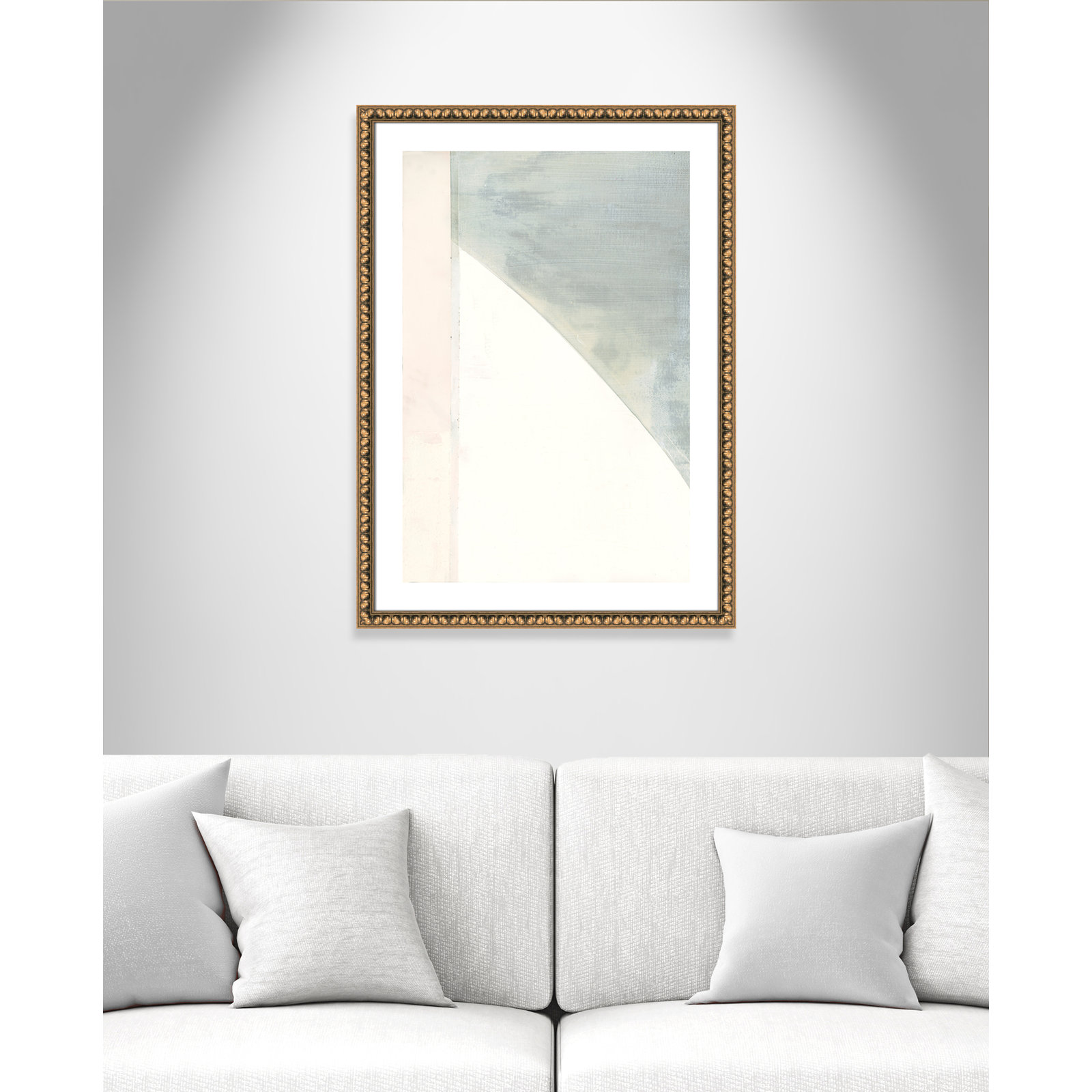 In Neutral I - Painting Print, Gold Bead Framed Paper, 35.5" H x 25.5" W x 1.13" D