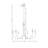 6-Light Metal Chandelier