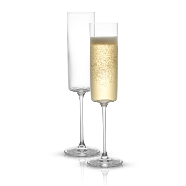 JoyJolt Claire 2 - Piece 5.7oz. Lead Free Crystal Flute Stemware Set &  Reviews