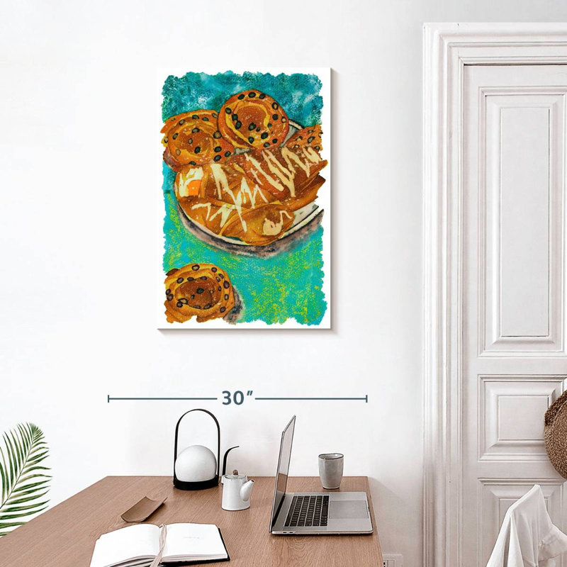 Breakfast Pastries, 30" H x 20" W