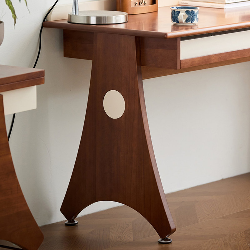 Bureau d'écriture rétro en buis de haute qualité, H 31,5 po x l 47,2 po x P 21,7 po