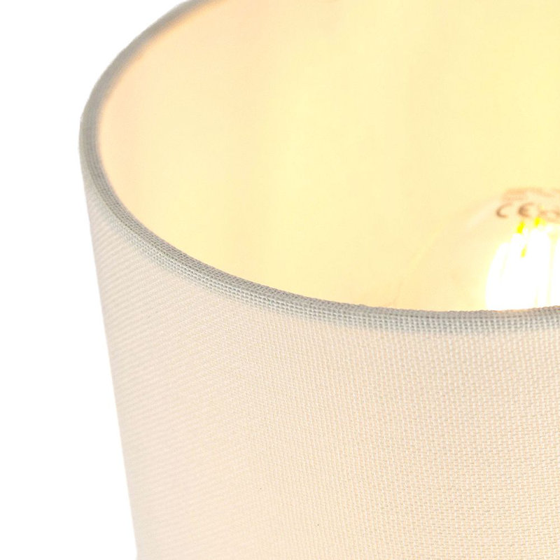 16cm Linen Drum Lamp Shade, Cream