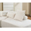 Canapé modulaire moderne, 128 po, 4 po, sans assemblage, tissu bouclé, solution de sièges élégante, minimaliste, douce et confortable-121050686