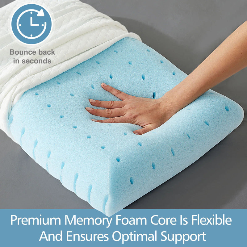 Chilhowie Memory Foam Medium Cooling Pillow