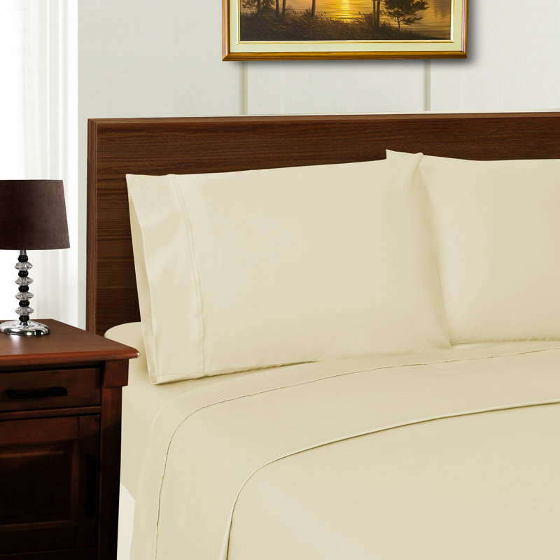 Superior Solid Colour Sheet Set, King, Ivory
