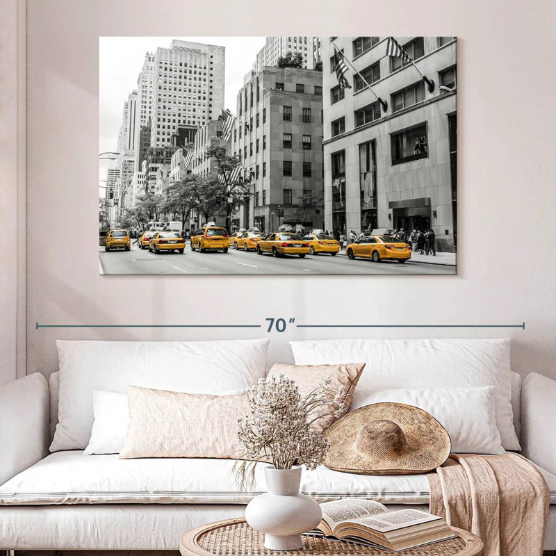 Mehar NYC Cabs Pop, 34" H x 51" W