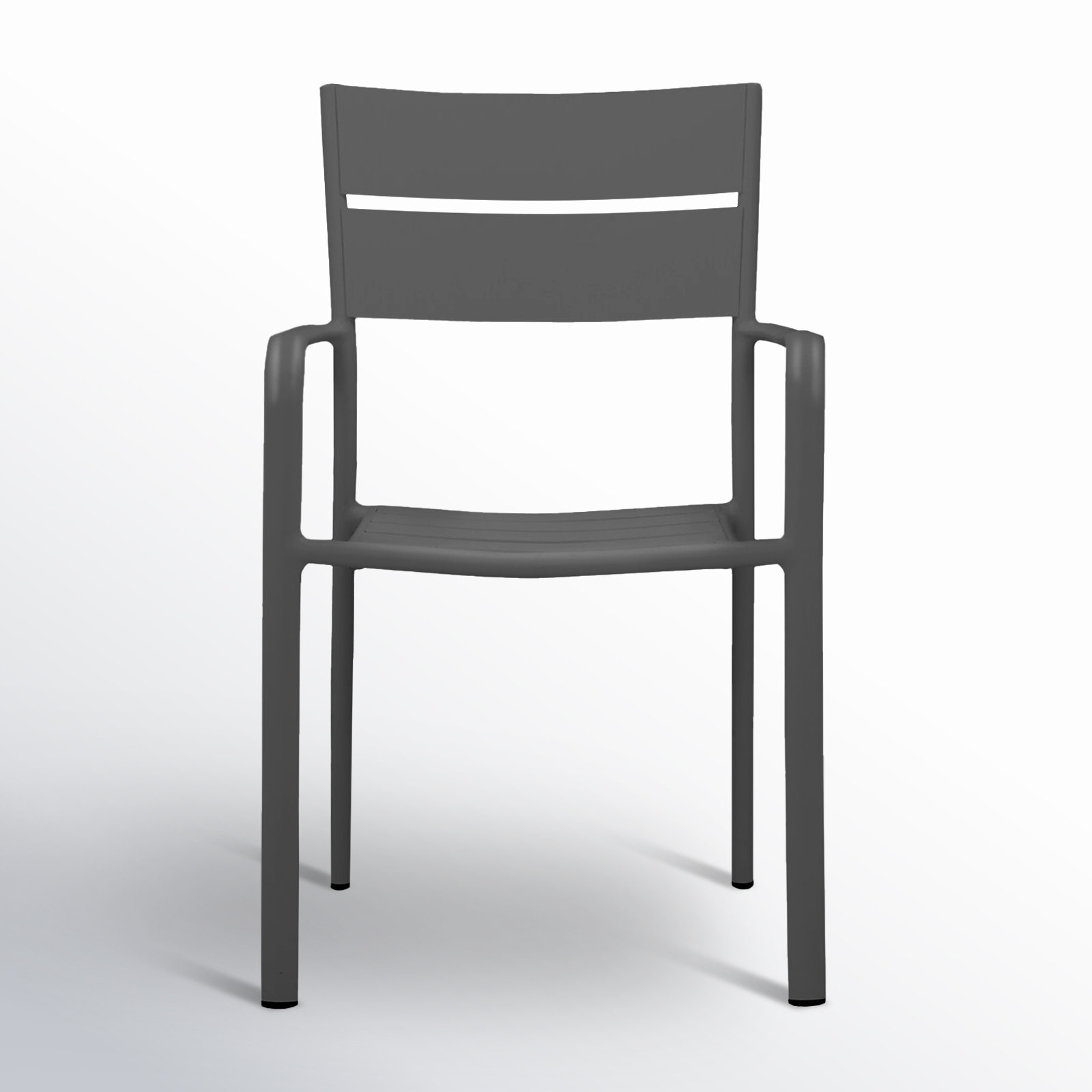 Ottie 71'' Rectangular 6-Person Outdoor Dining Set, Gray