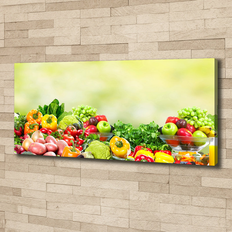 Fruits And Vegetables - Wrapped Canvas Print