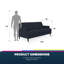 Aklima 3 Seater Linen Sofa-61691766