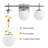 3-Light Dimmable Vanity Light For Bathroom Mirror Up/Down Mount With Glass Shape-890820058