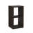 Hamlett 30"H x 16"W Espresso Two Cube-42917137