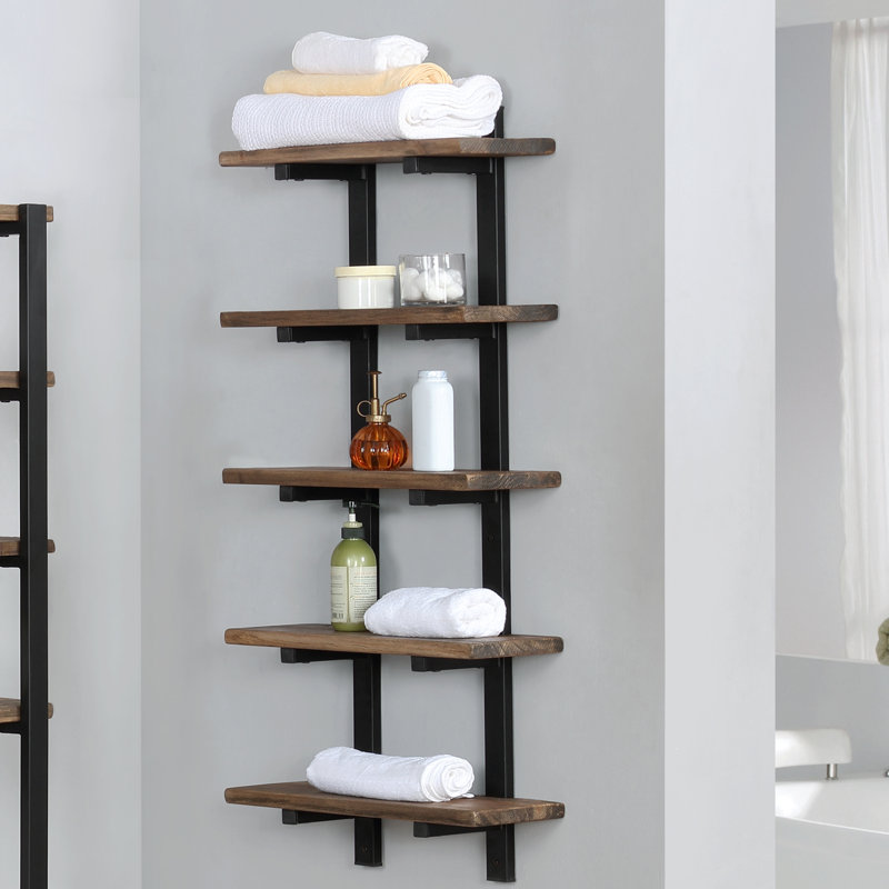 Solid Wood Bathroom Shelves