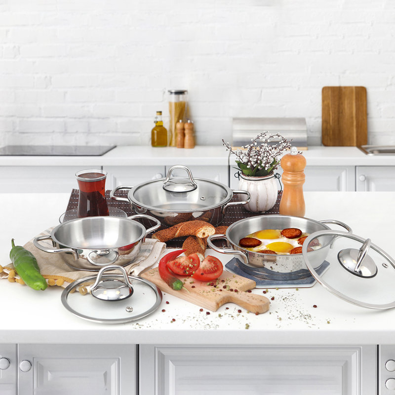 Serenk Definition 6 Pieces Steel Omelette Set