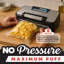 Gourmia Vacuum Sealer With 10-in-1 Functions, Built-in Bag Cutter And Roll Storage