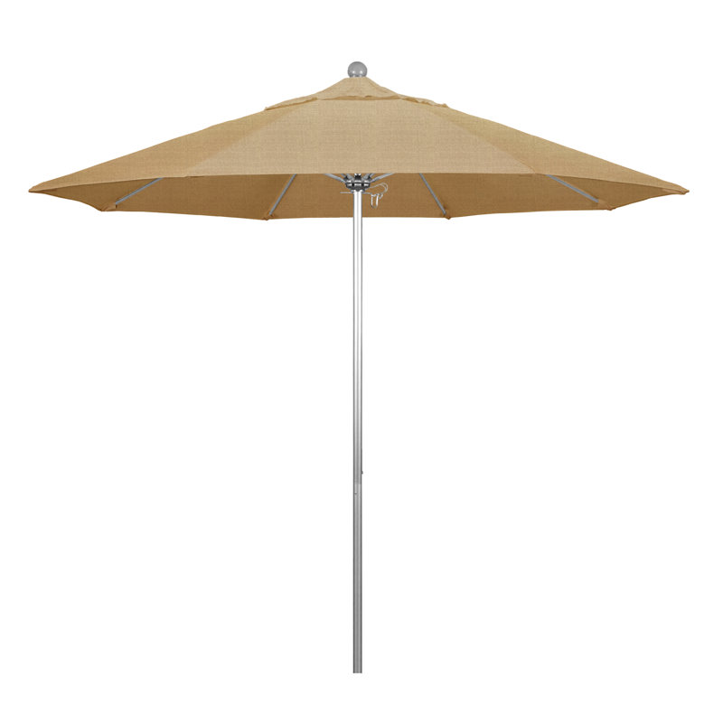 Parasol de marché 9 pi Hibo, Sunbrella® ‑ lin sésame