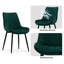 Velvet Upholstered Metal Side Chair-355355680