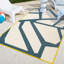 Tapis intérieur / extérieur à motif géométrique abstrait moderne Mapa-439383378