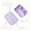 Silicone Bento Box, Portable And Leak-Resistant Food-Grade Container, 1 Pc (Peach)