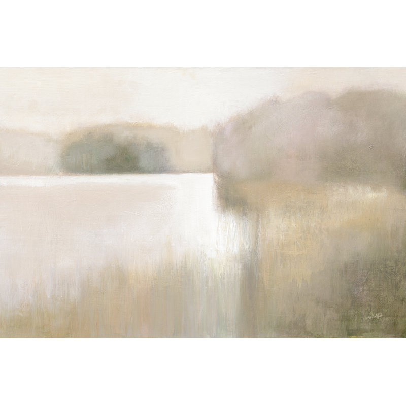 «Solitude Meadows» par Julia Purinton - reproduction, Papier avec cadre simple argenté, Pas de tapis, H 32 po x l 48 po