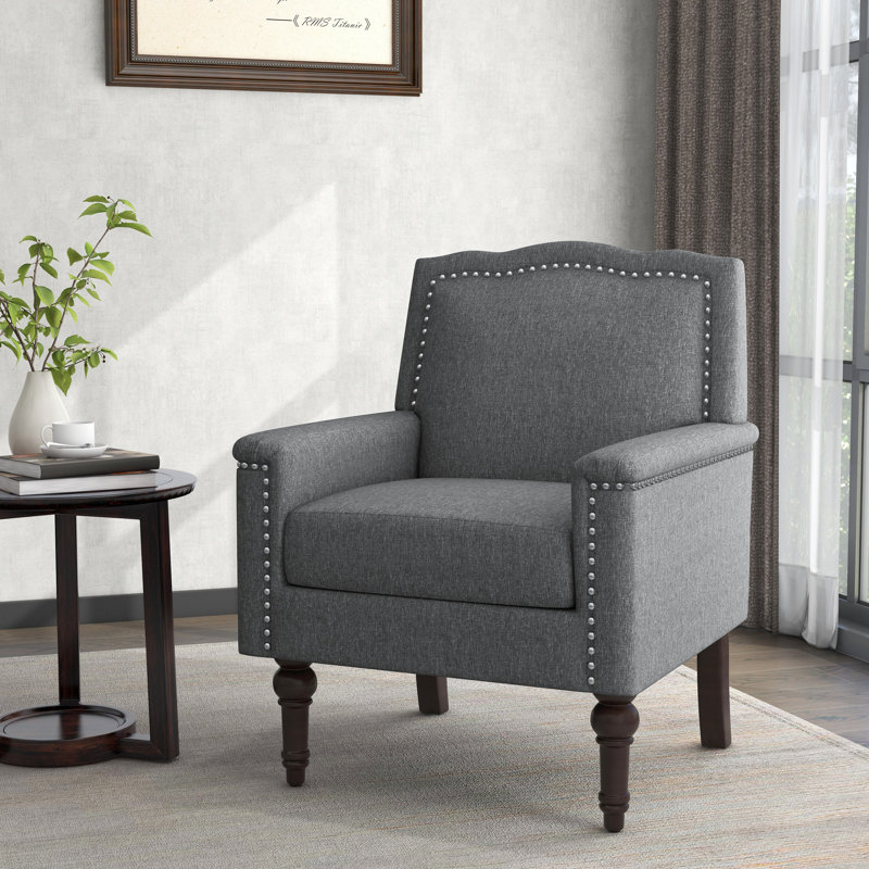 Upholstered Cotton Armchair