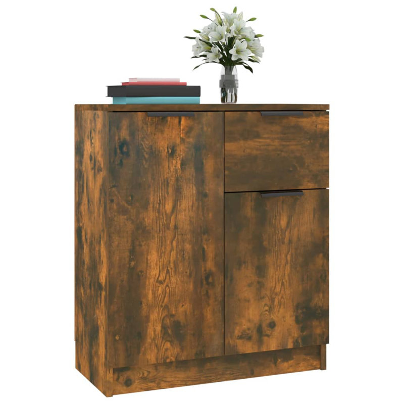 Jordano 1 -Drawer 2 -Door Accent Chest, Smoked Oak
