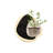 Black + White Free Form Crystal painting Wall art-118390290