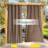 Outdoor Patio Curtains 2 Panels Windproof Top Grommet & Back Tab Bottom, Thermal Insulated Drapes Keep Privacy for Yard/Porch with Ropes for Fixed-1408617448-1408617441