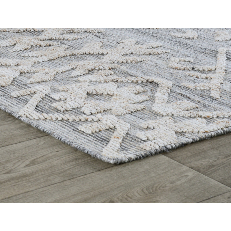  8X10 Indoor Outdoor Handwoven Gray Multi Area Rug By Classic Home, Rectangle 2' x 3'