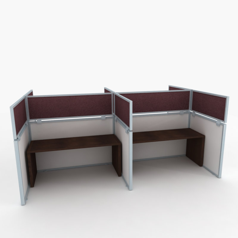 Panneau d'intimité acoustique avec petit support, En aluminium, H 24 po x l 48 po x p 0,63 po, Twilight