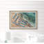 « blue beach parasols »-cadre photo, reproduction d’art sur papier-1395538173
