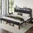 Tryston Bed Frame Industrial Platform Bed with Charging Station-1176158718-1176158688