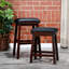 Tabouret de bar 30 po avec siège en cuir noir - à la fois classique et moderne