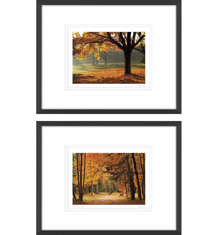« automne, automne walk », ensemble de 2 reproductions d’art sur papier