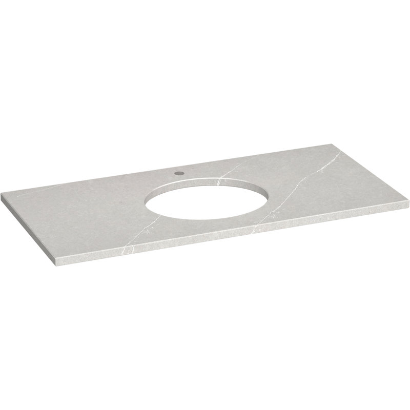 Plateau de meuble-lavabo 49 po Silestone Quartz, Serena éternel