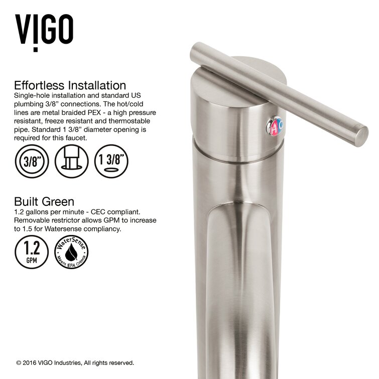 Vigo VGT1241 Wisteria Matte Stone Vessel Bathroom Sink with Linus Vessel Faucet in Antique Rubbed Bronze