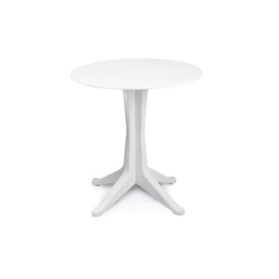 Round Outdoor Dining Table , 27.5 " W 27.5 " D