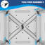 HOMCOM Shower Chair for the Elderly and Disabled, Backrest-2100384138