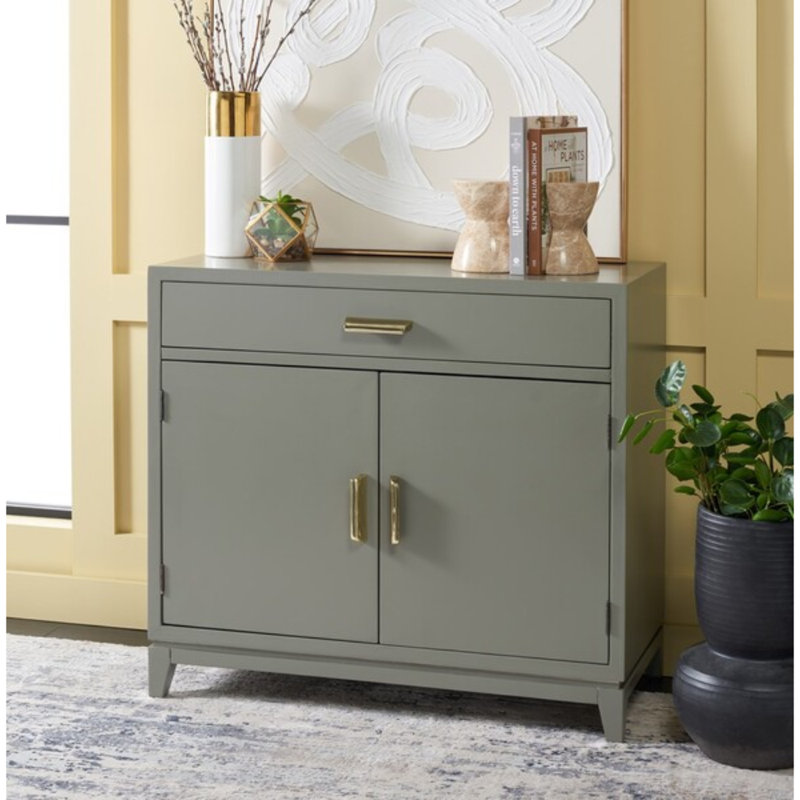 Commode 1 tiroir, gris
