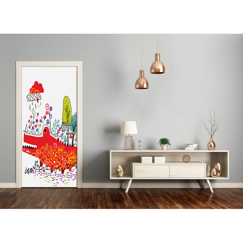 Crocodile Wall Door Decal