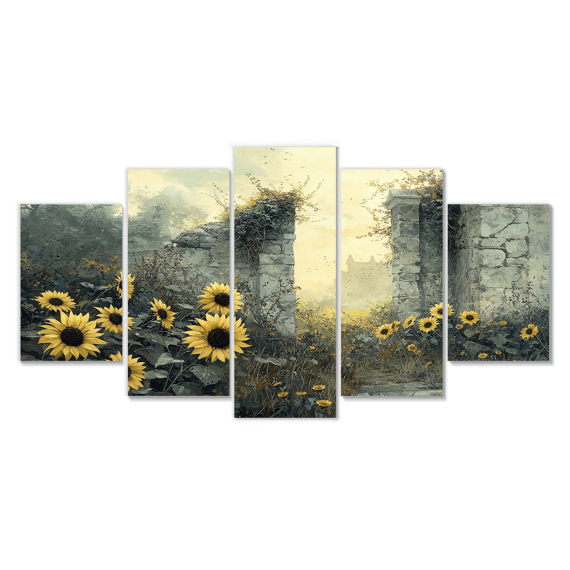 Domanico - Sunflowers Wall Art - Tradit Wall Art Set Diamond