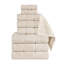 Hisela Zero Twist Cotton Solid Waffle Honeycomb Plush Soft Absorbent Medium Weight Assorted Towel Set-1205453334-1148243500