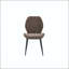 Chaise de salle à manger en tissu brun - rétro minimaliste - ensemble de 4-916812252