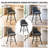 Swivel Linen Upholstered Counter Stool with High Back (Set of 3)-1084916172-1084916174-1084916211