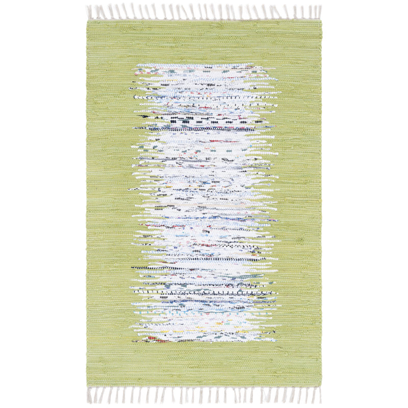 Parikh Hand Woven Cotton Abstract Rug, Rectangle 2'6" x 4'