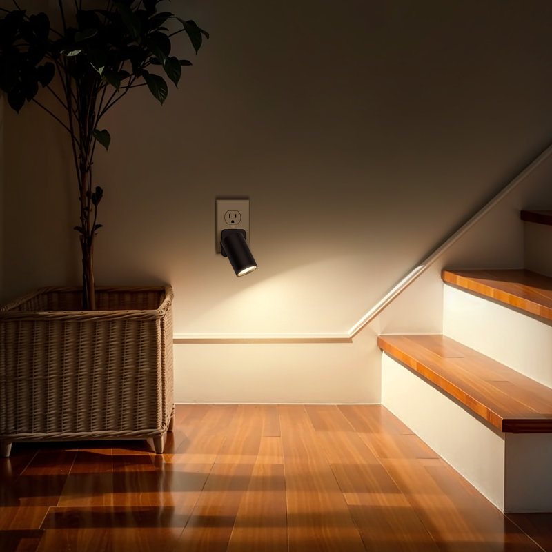 320° Rotate Night Light, Plug Into Wall Nightlights Adjustable Brightness, 3000K