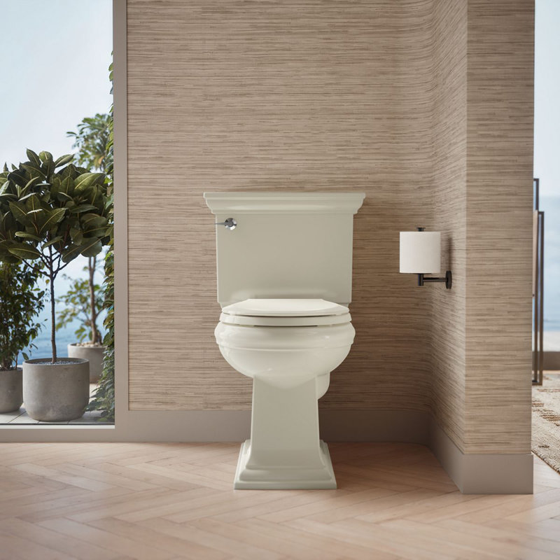 Toilette ronde deux pièces Memoir Stately, Biscuit